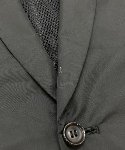 COMME des GARCONS HOMME PLUS（コムデギャルソンオムプリュス）COMME des GARCONS HOMME PLUS (コムデギャルソンオムプリュス) ナイロンメッシュテーラードジャケット/Nylon mesh tailored jacket ブラック サイズ:Mの古着・服飾アイテム