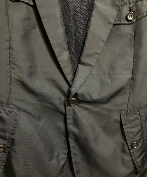 COMME des GARCONS HOMME PLUS（コムデギャルソンオムプリュス）COMME des GARCONS HOMME PLUS (コムデギャルソンオムプリュス) ナイロンメッシュテーラードジャケット/Nylon mesh tailored jacket ブラック サイズ:Mの古着・服飾アイテム