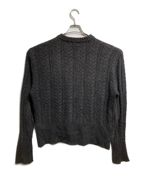 Call（コール）Call (コール) PAPER-CUT KNIT BLOUSON/ペーパーカットニットブルゾン ブラウン サイズ:Fの古着・服飾アイテム