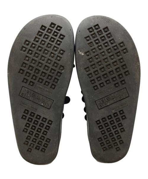 BELLY BUTTON（ベリーボタン）BELLY BUTTON (ベリーボタン) フェルトデザインレースアップブーツ/Felt design lace-up boots ブラック サイズ:26㎝の古着・服飾アイテム