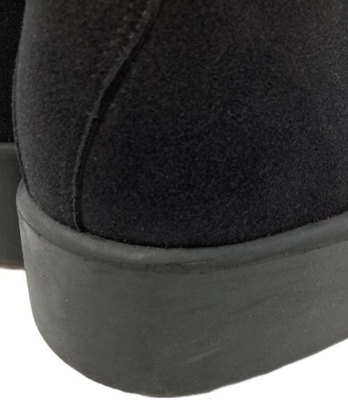 BELLY BUTTON（ベリーボタン）BELLY BUTTON (ベリーボタン) フェルトデザインレースアップブーツ/Felt design lace-up boots ブラック サイズ:26㎝の古着・服飾アイテム
