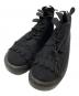 BELLY BUTTON（ベリーボタン）の古着「フェルトデザインレースアップブーツ/Felt design lace-up boots」｜ブラック