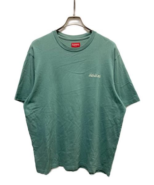 SUPREME（シュプリーム）Supreme (シュプリーム) 23SS Washed Script S/S Tee ブルー サイズ:Mの古着・服飾アイテム