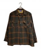 PENDLETONペンドルトン）の古着「チェックウールボードシャツ/Plaid wool board shirt」｜ブラウン