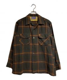 PENDLETON（ペンドルトン）の古着「チェックウールボードシャツ/Plaid wool board shirt」｜ブラウン