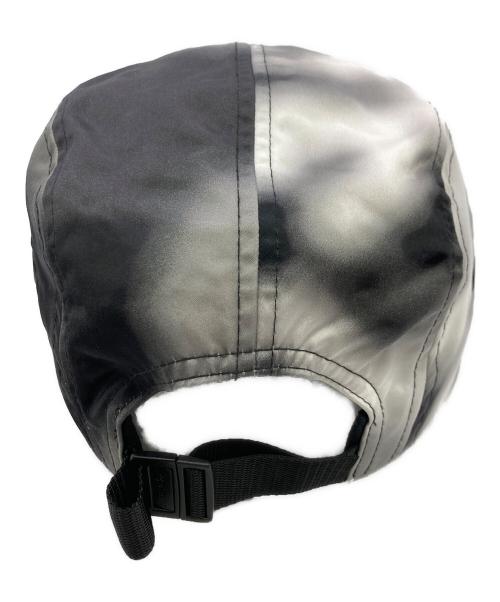 SUPREME（シュプリーム）Supreme (シュプリーム) Washed Satin Camo Camp Cap ブラック×ホワイト サイズ:Freeの古着・服飾アイテム