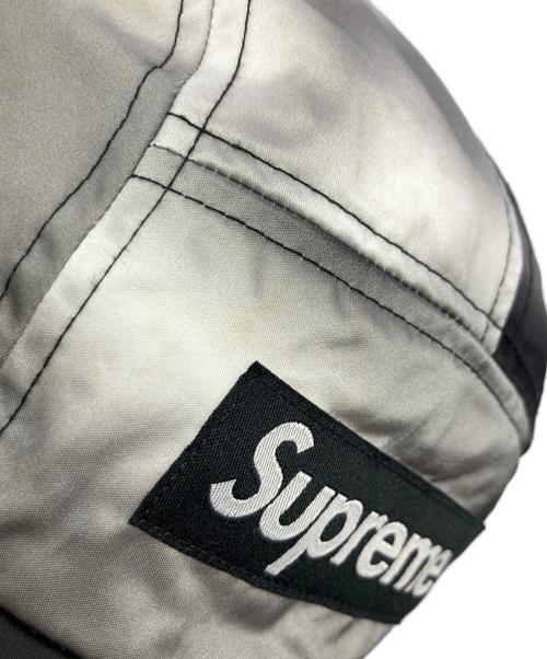 SUPREME（シュプリーム）Supreme (シュプリーム) Washed Satin Camo Camp Cap ブラック×ホワイト サイズ:Freeの古着・服飾アイテム