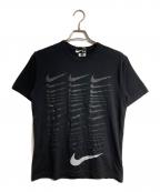 BLACK COMME des GARCONS×NIKE×10 corso comoブラックコムデギャルソン×ナイキ×ディエチ コルソコモ）の古着「多重スウッシュTシャツ/Multi Swoosh Tee」｜ブラック
