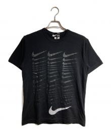 BLACK COMME des GARCONS×NIKE×10 corso como（ブラックコムデギャルソン×ナイキ×ディエチ コルソコモ）の古着「多重スウッシュTシャツ/Multi Swoosh Tee」｜ブラック