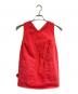 MM6 Maison Margiela（エムエムシックスメゾンマルジェラ）の古着「ダメージ加工デニム生地ベスト/Denim Vest」｜レッド