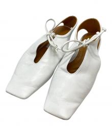 Pippichic（ピッピシック）の古着「AMBER スクエアトゥ シューズ / AMBER Square-Toe Shoes」｜ホワイト
