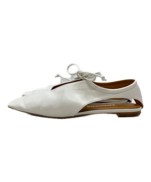 Pippichic（ピッピシック）Pippichic (ピッピシック) AMBER スクエアトゥ シューズ / AMBER Square-Toe Shoes ホワイト サイズ:23の古着・服飾アイテム