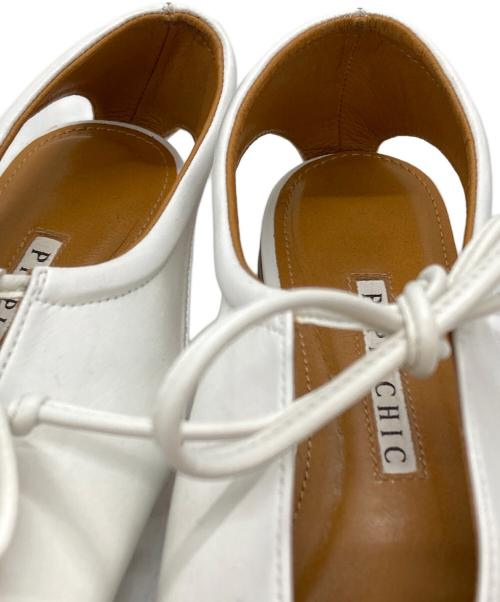 Pippichic（ピッピシック）Pippichic (ピッピシック) AMBER スクエアトゥ シューズ / AMBER Square-Toe Shoes ホワイト サイズ:23の古着・服飾アイテム