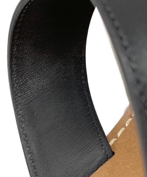 CELINE（セリーヌ）CELINE (セリーヌ) トリオンフフラットサンダル/Triomphe flat sandals ブラック サイズ:37の古着・服飾アイテム