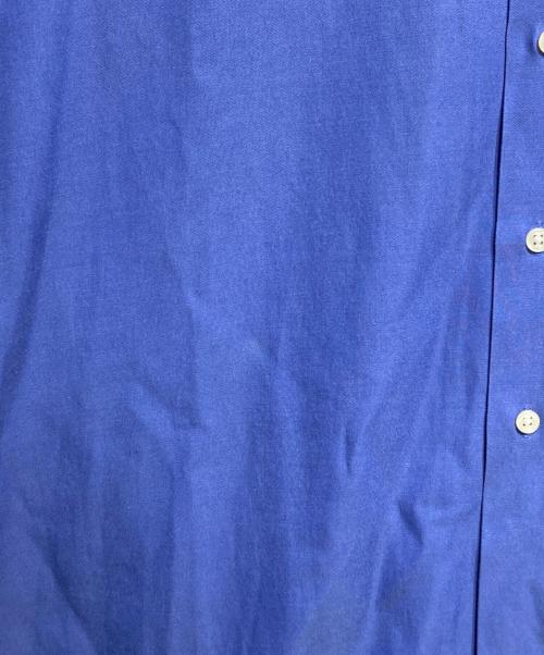 POLO RALPH LAUREN（ポロ・ラルフローレン）POLO RALPH LAUREN (ポロ・ラルフローレン) シルクコットンオープンカラーシャツ/Silk-cotton open collar shirt ブルー サイズ:XLの古着・服飾アイテム