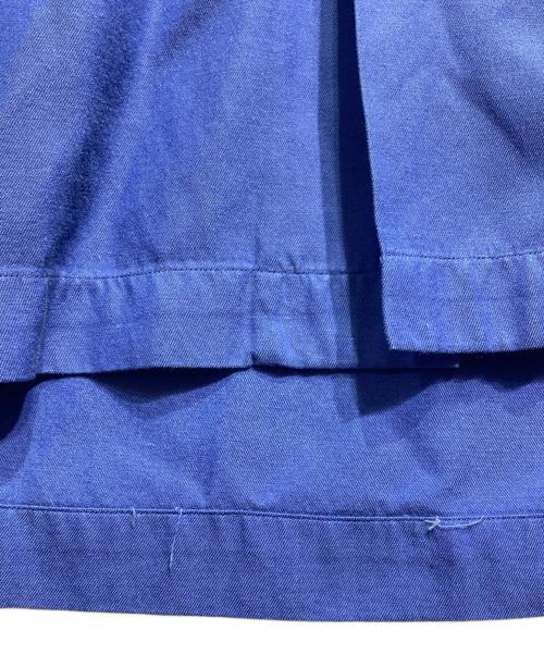 POLO RALPH LAUREN（ポロ・ラルフローレン）POLO RALPH LAUREN (ポロ・ラルフローレン) シルクコットンオープンカラーシャツ/Silk-cotton open collar shirt ブルー サイズ:XLの古着・服飾アイテム
