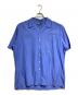 POLO RALPH LAUREN（ポロ・ラルフローレン）の古着「シルクコットンオープンカラーシャツ/Silk-cotton open collar shirt」｜ブルー