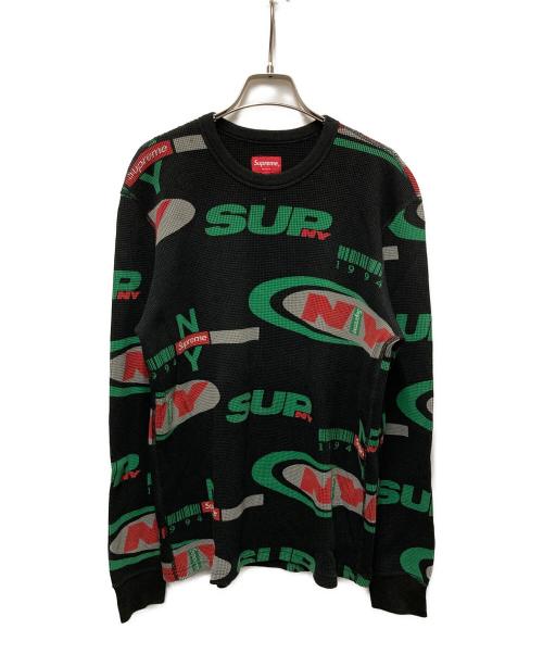 SUPREME（シュプリーム）Supreme (シュプリーム) NY WAFFLE THERMAL ブラック サイズ:	SIZE Sの古着・服飾アイテム