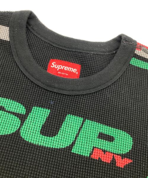 SUPREME（シュプリーム）Supreme (シュプリーム) NY WAFFLE THERMAL ブラック サイズ:	SIZE Sの古着・服飾アイテム