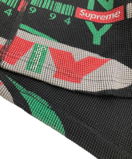 SUPREME（シュプリーム）Supreme (シュプリーム) NY WAFFLE THERMAL ブラック サイズ:	SIZE Sの古着・服飾アイテム