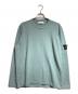 STONE ISLAND（ストーンアイランド）の古着「コットンナイロン 14ゲージクルーネックニット セーター/Crew neck sweater」｜ブルー