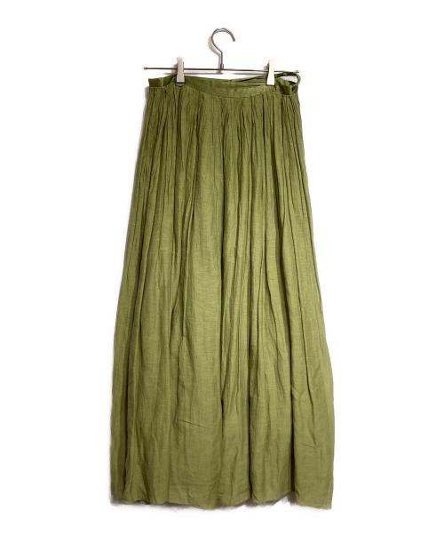 DRAWER（ドゥロワー）DRAWER (ドゥロワー) ボリュームラップスカート/Volume wrap skirt グリーン サイズ:ーの古着・服飾アイテム
