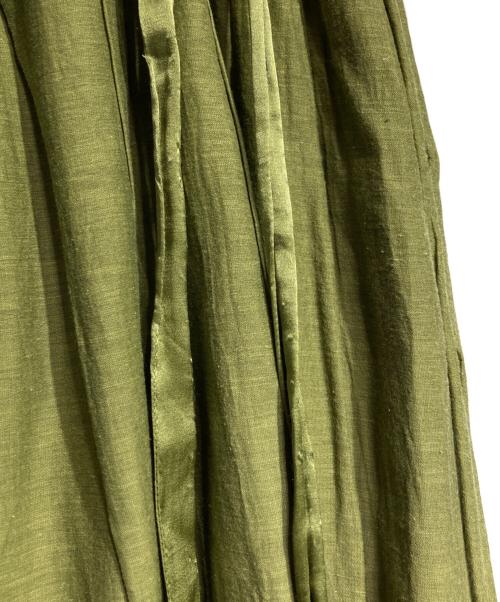 DRAWER（ドゥロワー）DRAWER (ドゥロワー) ボリュームラップスカート/Volume wrap skirt グリーン サイズ:ーの古着・服飾アイテム