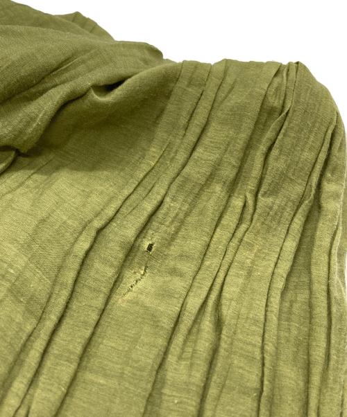 DRAWER（ドゥロワー）DRAWER (ドゥロワー) ボリュームラップスカート/Volume wrap skirt グリーン サイズ:ーの古着・服飾アイテム