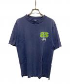 stussyステューシー）の古着「90sプリントTシャツ」｜ネイビー