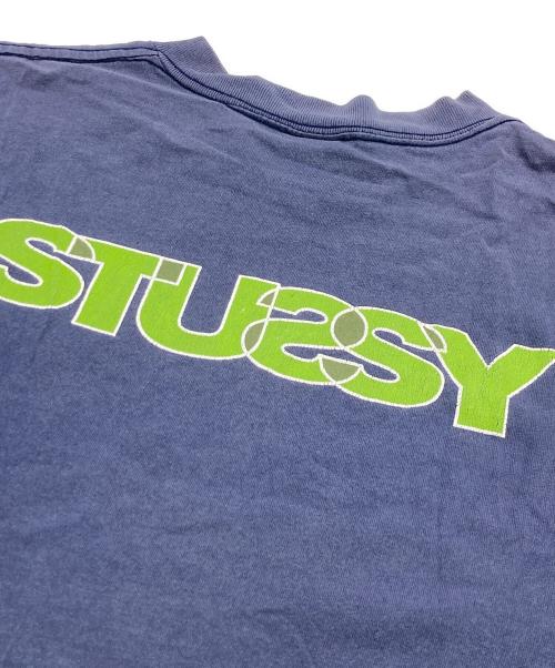 stussy（ステューシー）stussy (ステューシー) 90sプリントTシャツ ネイビー サイズ:Mの古着・服飾アイテム