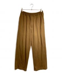 Graphpaper（グラフペーパー）の古着「Wool Smooth Flannel Easy Wide Pants/ウールフランネルイージーワイドパンツ」｜ブラウン