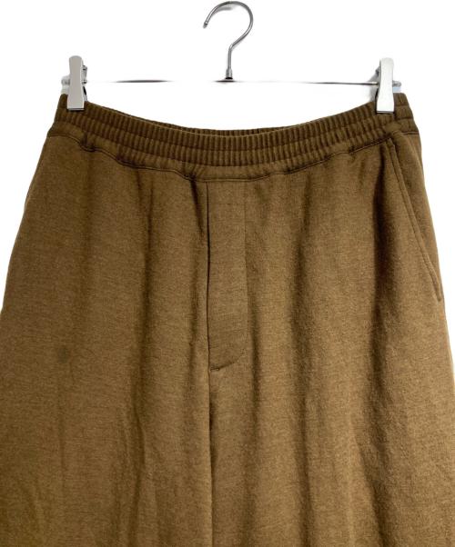 Graphpaper（グラフペーパー）Graphpaper (グラフペーパー) Wool Smooth Flannel Easy Wide Pants/ウールフランネルイージーワイドパンツ ブラウン サイズ:1の古着・服飾アイテム