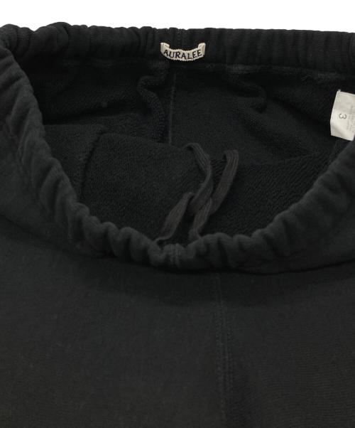 AURALEE（オーラリー）AURALEE (オーラリー) SMOOTH SOFT BD SWEAT PANTS/スウェットパンツ ブラック サイズ:3の古着・服飾アイテム