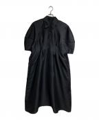 CLANEクラネ）の古着「FORM SLEEVE ONEPIECE/フォームスリーブワンピース」｜ブラック