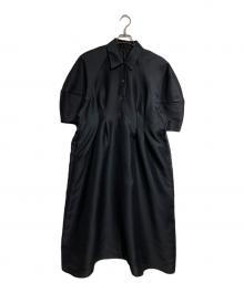 CLANE（クラネ）の古着「FORM SLEEVE ONEPIECE/フォームスリーブワンピース」｜ブラック