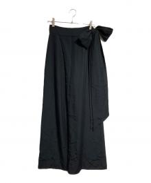 Mame Kurogouchi（マメクロゴウチ）の古着「ワイドパンツ/Wide Pants」｜ブラック
