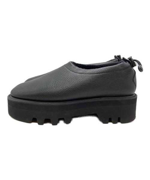 toshinosuke takegahara（トシノスケ タケガハラ）TOSHINOSUKE TAKEGAHARA (トシノスケ タケガハラ) BSMOC GLOXI CUT SOLE/モカシングロキシカット・ソール ブラック サイズ:24cmの古着・服飾アイテム