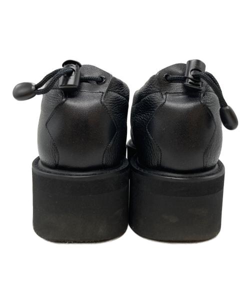 toshinosuke takegahara（トシノスケ タケガハラ）TOSHINOSUKE TAKEGAHARA (トシノスケ タケガハラ) BSMOC GLOXI CUT SOLE/モカシングロキシカット・ソール ブラック サイズ:24cmの古着・服飾アイテム