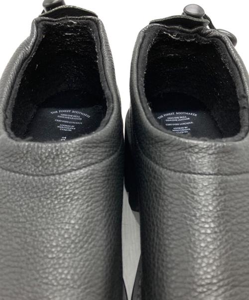 toshinosuke takegahara（トシノスケ タケガハラ）TOSHINOSUKE TAKEGAHARA (トシノスケ タケガハラ) BSMOC GLOXI CUT SOLE/モカシングロキシカット・ソール ブラック サイズ:24cmの古着・服飾アイテム