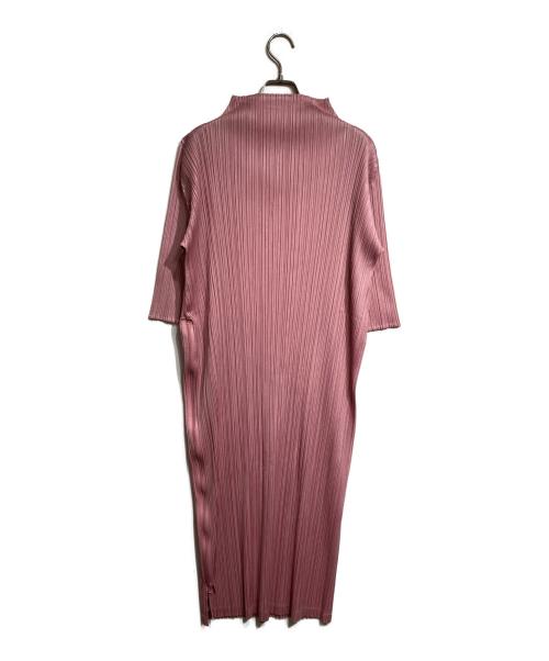 PLEATS PLEASE（プリーツプリーズ）PLEATS PLEASE (プリーツプリーズ) ハイネックプリーツワンピース/High-neck pleated dress ピンク サイズ:2の古着・服飾アイテム