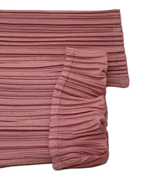 PLEATS PLEASE（プリーツプリーズ）PLEATS PLEASE (プリーツプリーズ) ハイネックプリーツワンピース/High-neck pleated dress ピンク サイズ:2の古着・服飾アイテム