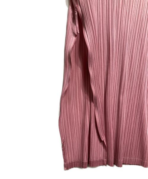 PLEATS PLEASE（プリーツプリーズ）PLEATS PLEASE (プリーツプリーズ) ハイネックプリーツワンピース/High-neck pleated dress ピンク サイズ:2の古着・服飾アイテム