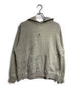 ULTERIOR×WAGAMAMAアルテリア×ワガママ）の古着「別注ペイント加工パーカー/painted hoodie」｜グレー