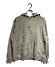 ULTERIOR×WAGAMAMA（アルテリア×ワガママ）の古着「別注ペイント加工パーカー/painted hoodie」｜グレー