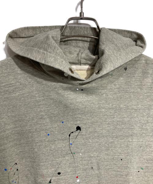 ULTERIOR（アルテリア）ULTERIOR (アルテリア) WAGAMAMA (ワガママ) 別注ペイント加工パーカー/painted hoodie グレー サイズ:5の古着・服飾アイテム