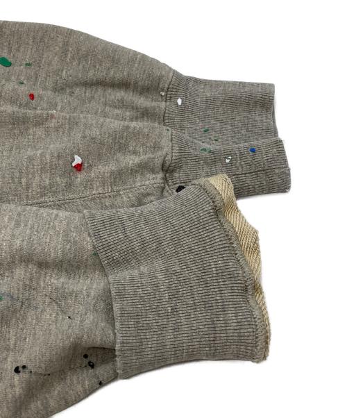 ULTERIOR（アルテリア）ULTERIOR (アルテリア) WAGAMAMA (ワガママ) 別注ペイント加工パーカー/painted hoodie グレー サイズ:5の古着・服飾アイテム