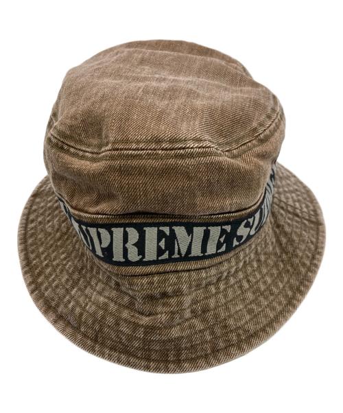 SUPREME（シュプリーム）Supreme (シュプリーム) STRNCIL WEBBING BOONIE ブラウンの古着・服飾アイテム