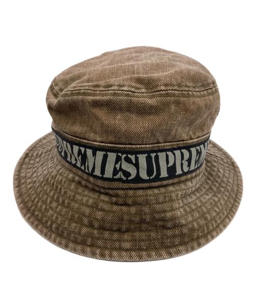SUPREME（シュプリーム）Supreme (シュプリーム) STRNCIL WEBBING BOONIE ブラウンの古着・服飾アイテム