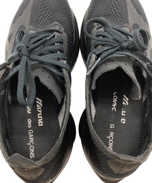 MIZUNO（ミズノ）MIZUNO (ミズノ) COMME des GARCONS (コムデギャルソン) WAVE REBELLION PRO 3/ウエーブリベリオンプロ3 ブラック サイズ:24の古着・服飾アイテム