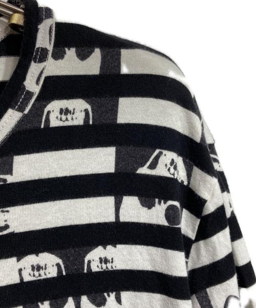 COMME des GARCONS HOMME PLUS（コムデギャルソンオムプリュス）COMME des GARCONS HOMME PLUS (コムデギャルソンオムプリュス) ドクロスカルボーダーL/S Tee ブラック サイズ:Sの古着・服飾アイテム